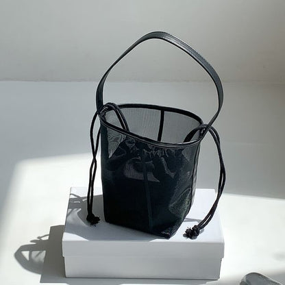 Set: Mesh Bucket Bag + Pouch