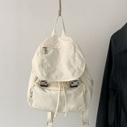 Buckled Multi-Pocket Backpack