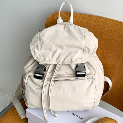 Buckled Multi-Pocket Backpack
