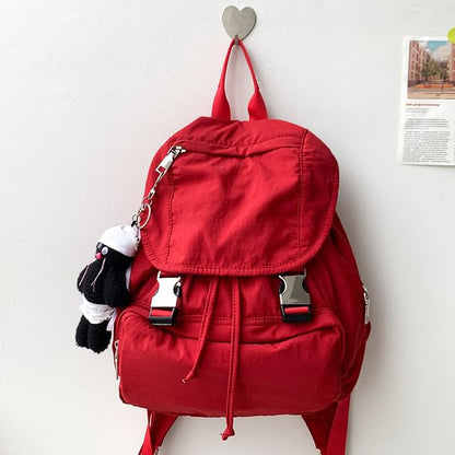 Buckled Multi-Pocket Backpack