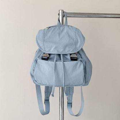 Buckled Multi-Pocket Backpack