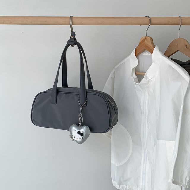 Plain Contrast Trim Tote Bag