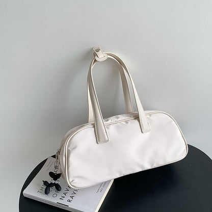 Plain Contrast Trim Tote Bag