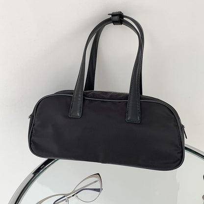 Plain Contrast Trim Tote Bag