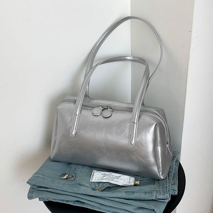 Faux Leather Tote Bag