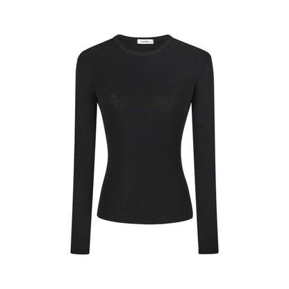 Long-Sleeve Round Neck Slim Fit Tee