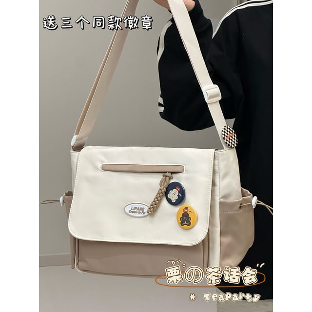 Two Tone Messenger Bag