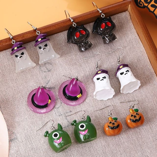 Halloween Resin Drop Earring (Various Designs)