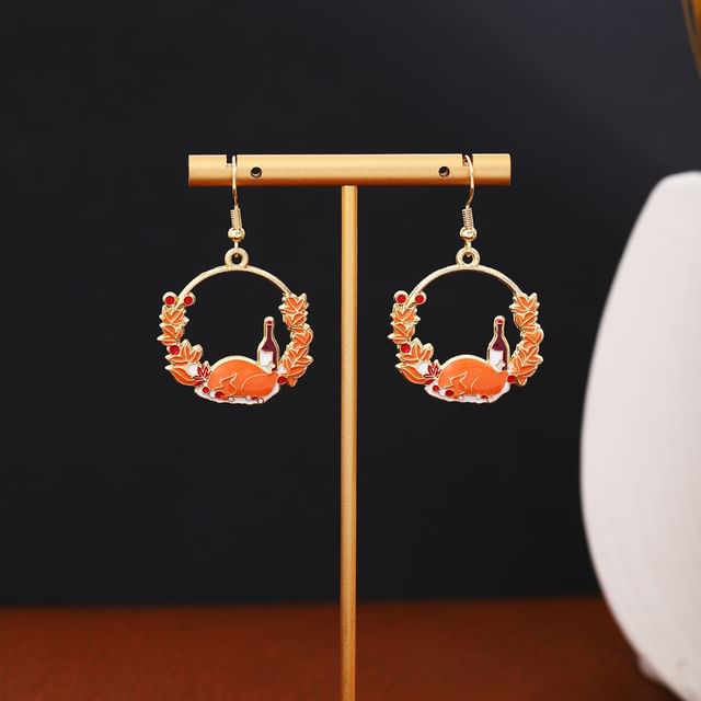 Thanksgiving Glaze Drop Earring