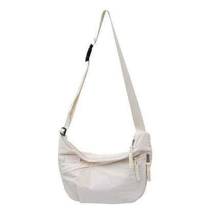 Nylon Plain Crossbody Bag