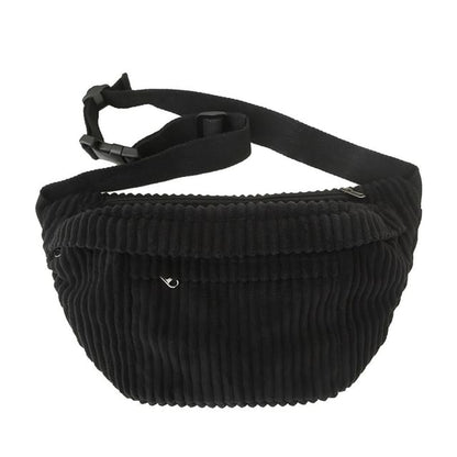 Bag Plain Belt Corduroy