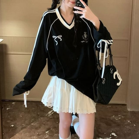 Mid Rise Solid Flared Mini Skirt