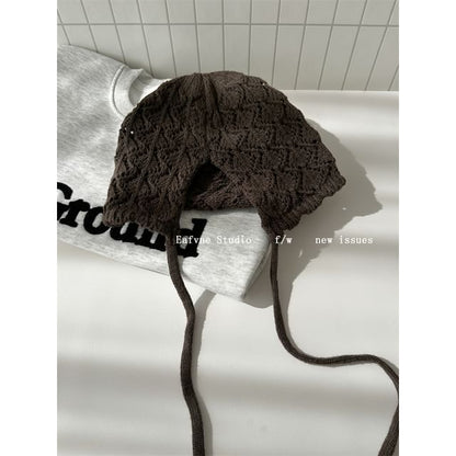 Crochet Knit Beanie Plain