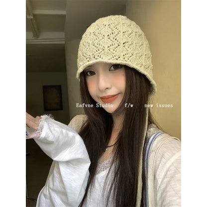Crochet Knit Beanie Plain