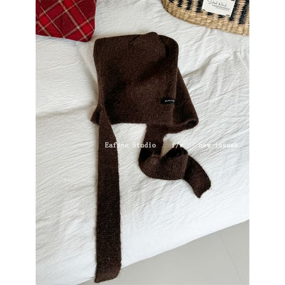 Bonnet Hat Knit Cat Ear