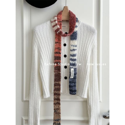 Gradient Scarf Skinny Knit