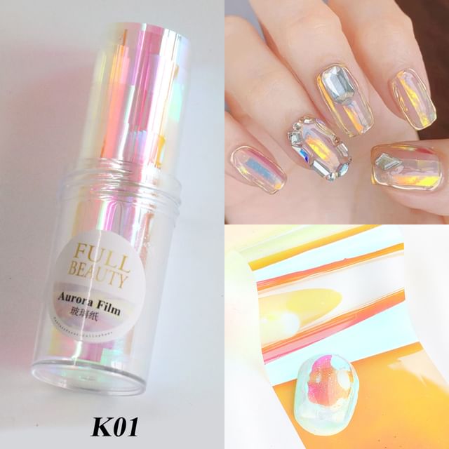 Holographic Film Nail Art Decoration