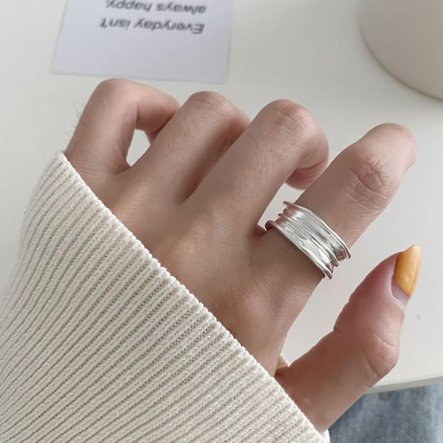 Silver Tone Open Ring