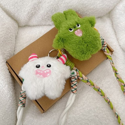 Phone Lanyard On Plush Monster Clip