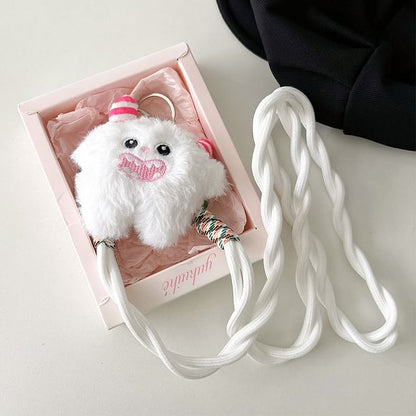 Phone Lanyard On Plush Monster Clip