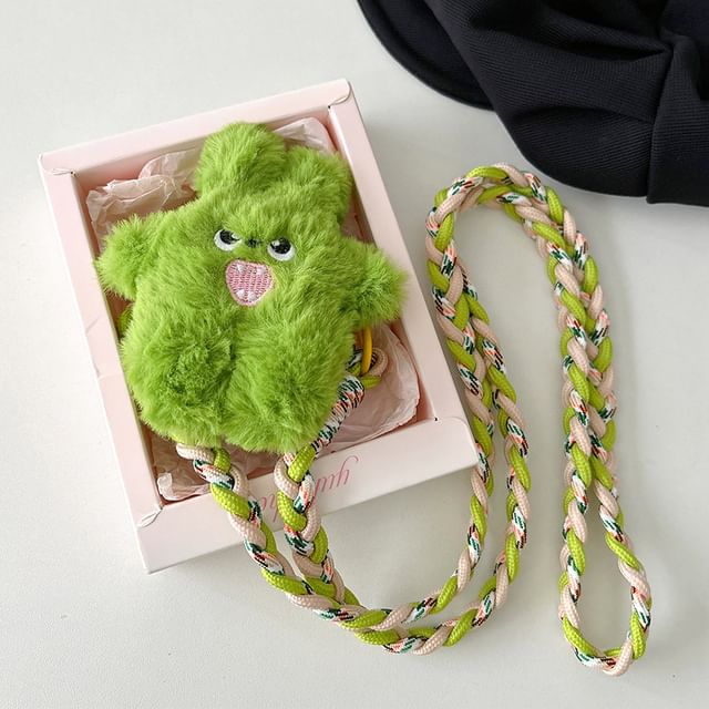 Phone Lanyard On Plush Monster Clip
