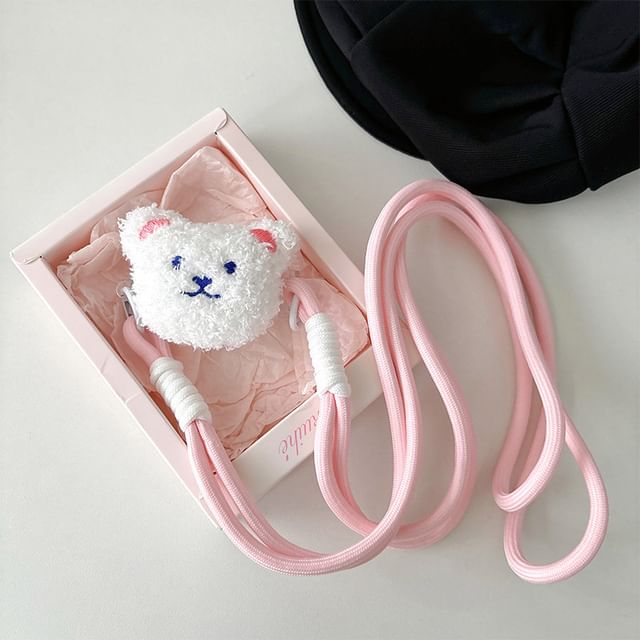 Cartoon  Plush Clip On Phone Lanyard