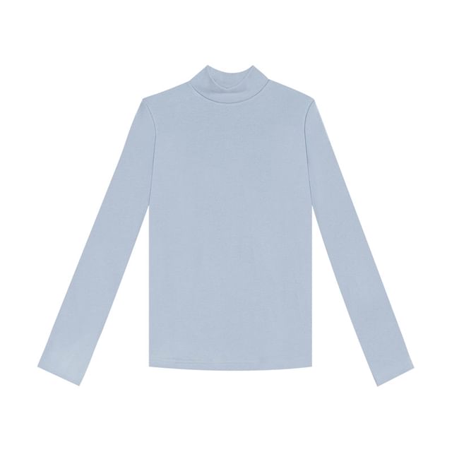 Long Sleeve Turtleneck Plain Top