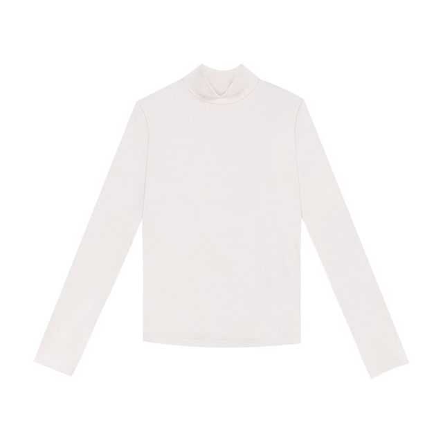 Long Sleeve Turtleneck Plain Top