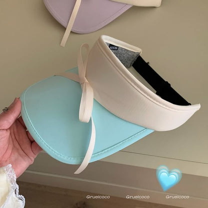 Two Tone Bow Sun Visor