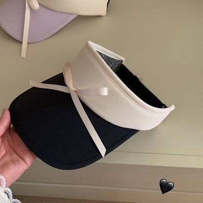 Two Tone Bow Sun Visor