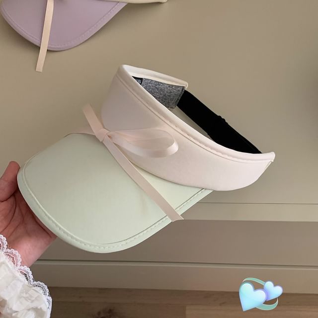 Two Tone Bow Sun Visor