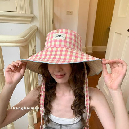 Gingham Boonie Hat