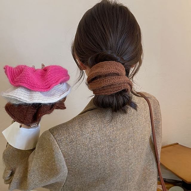 Plain Knit Scrunchie