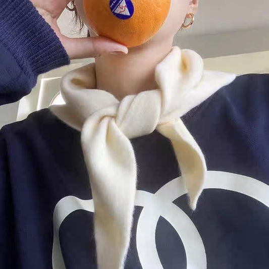 Plain Triangle Wool Scarf