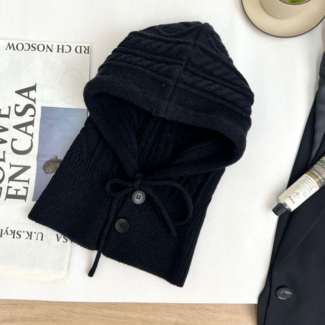 Plain Knit Balaclava / Gloves / Set