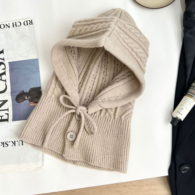 Plain Knit Balaclava / Gloves / Set