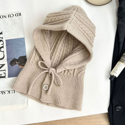 Plain Knit Balaclava / Gloves / Set