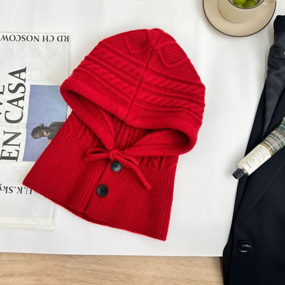 Plain Knit Balaclava / Gloves / Set