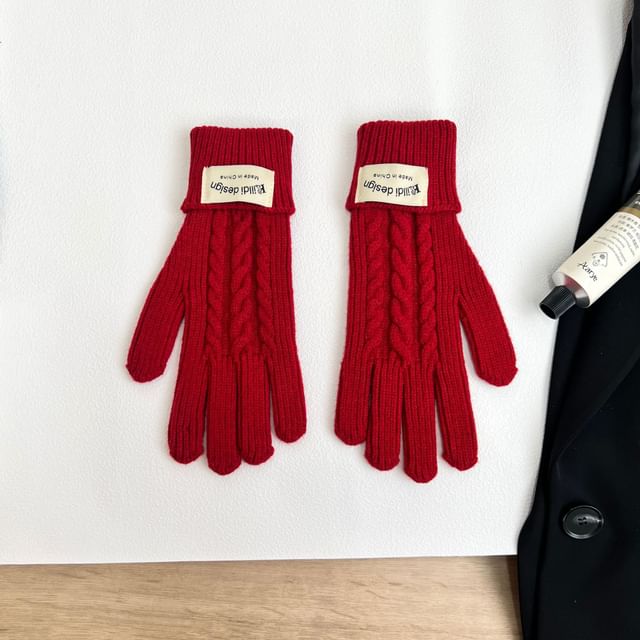 Plain Knit Balaclava / Gloves / Set