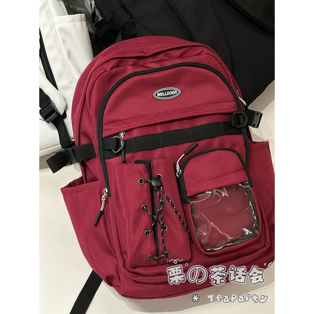 Two Tone Zip Backpack