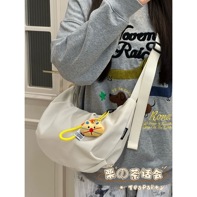 Nylon Plain Crossbody Bag