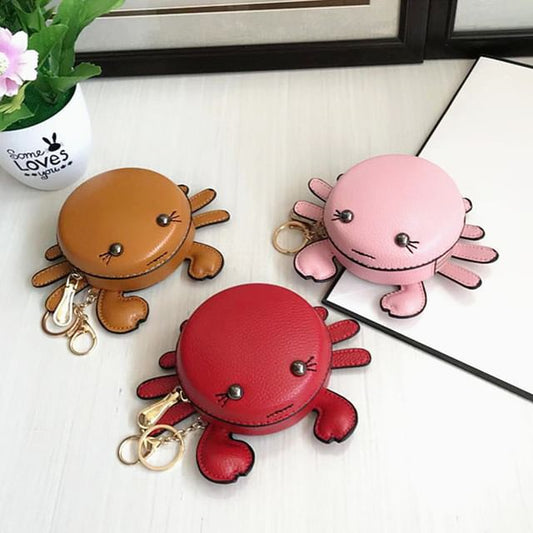 Cartoon Crab Faux Leather Coin Purse