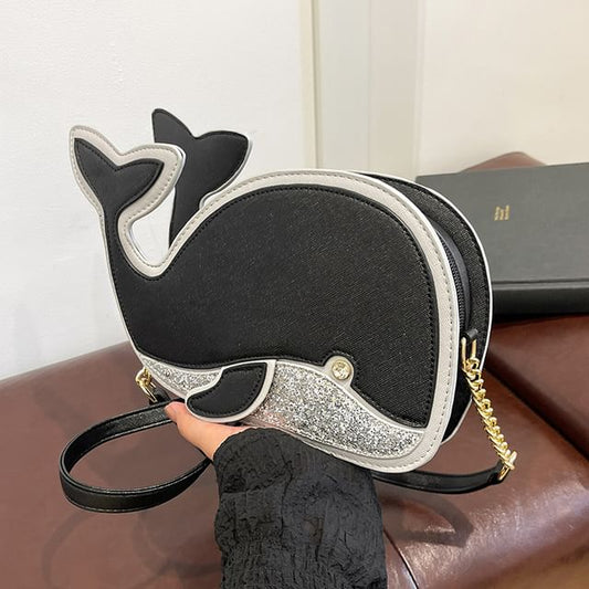 Dolphin Faux Leather Crossbody Bag