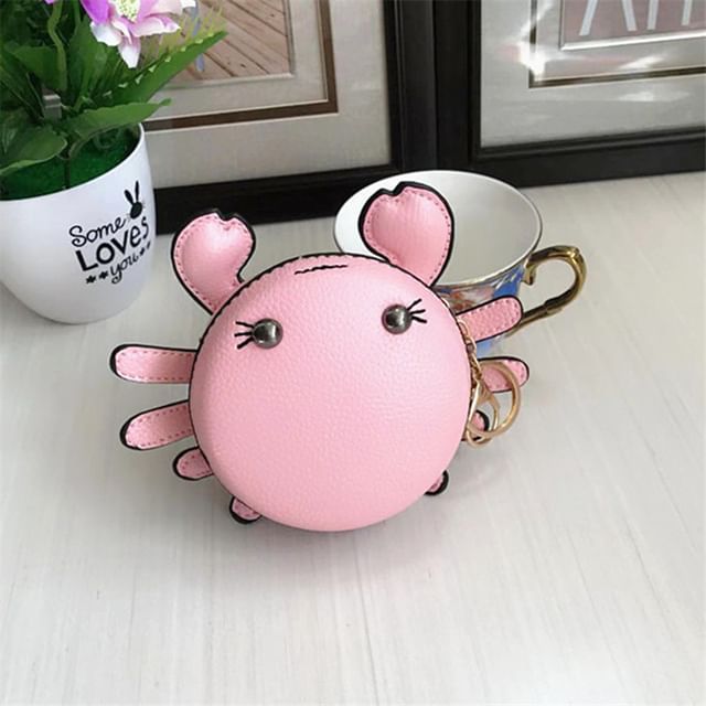 Cartoon Crab Faux Leather Coin Purse