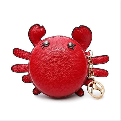 Cartoon Crab Faux Leather Coin Purse