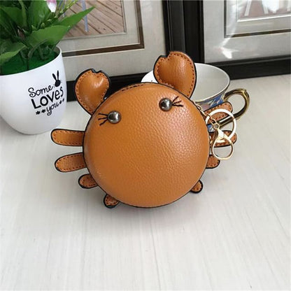 Cartoon Crab Faux Leather Coin Purse