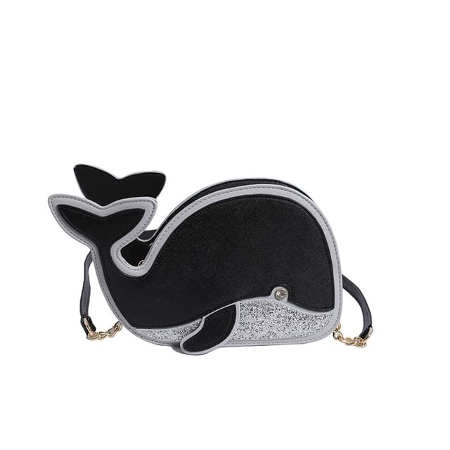 Dolphin Faux Leather Crossbody Bag