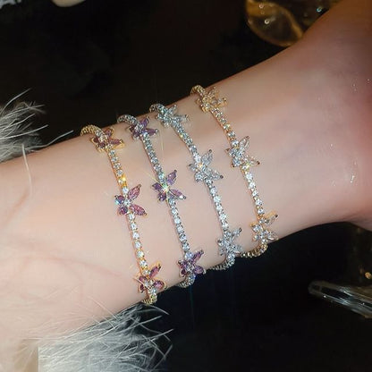Butterfly Rhinestone Bracelet