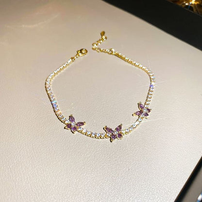 Butterfly Rhinestone Bracelet