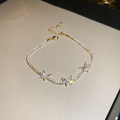 Butterfly Rhinestone Bracelet